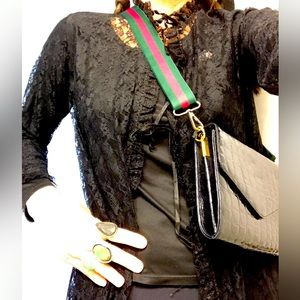 Black lace Duster No Tags purchased at costume shop not vintage Size Medium